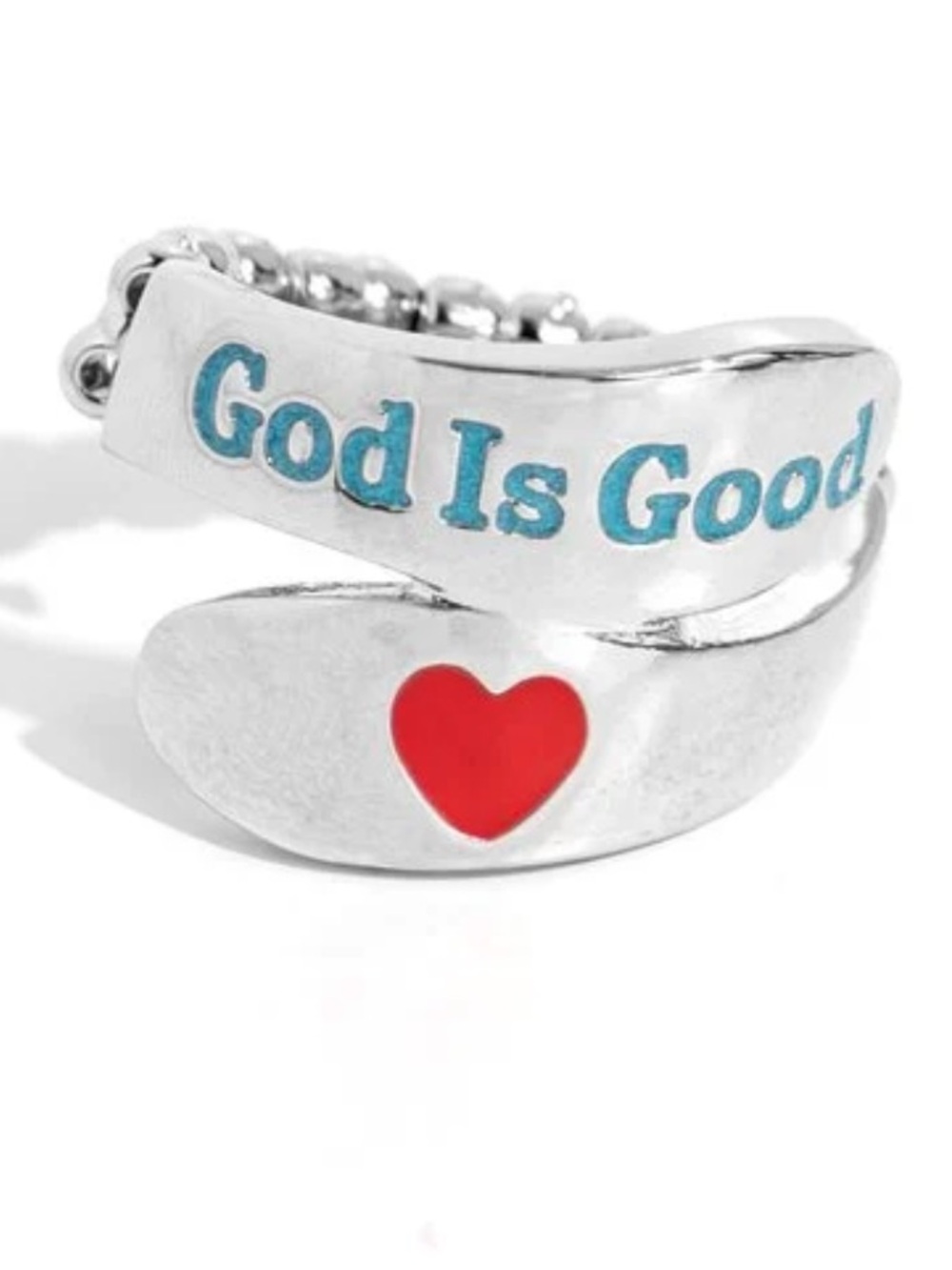 🙏❤️🙏 “GOD IS GOOD” BLUE RING ~ PAPARAZZI❗️THIN FLEXBACK❗️ 🙏❤️🙏
